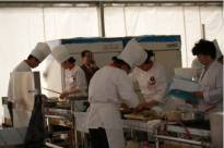 2009 울진대게국제축제 요리경연대회(심사받고있는선수들)