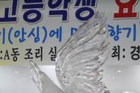 경산1대학 총장배 전국고등학생 요리경연대회 모습(얼음조각)