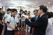 경산1대학 총장배 전국고등학생 요리경연대회 모습(시상식, 기념촬영)